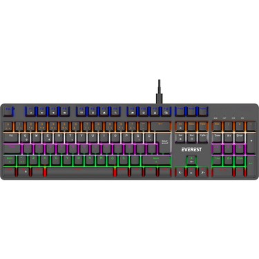 Everest Kb-Mk1 Lumos Siyah USB Rainbow Aydınlatmalı Blue Fiyatı