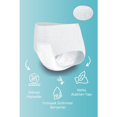 Tena Proskin Pants Maxi Emici Külot, Orta Boy (M), 8 Damla, Fiyatı