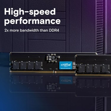 Crucial 64GB DDR5-5600 Udımm CL46 Masaüstü Pc Ram Bellek Fiyatı