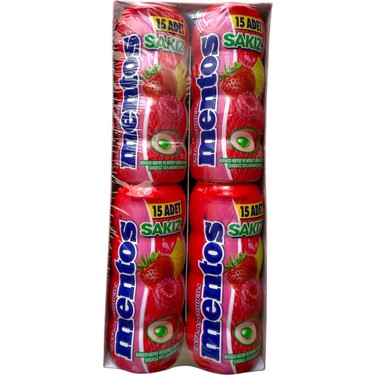 Mentos Kırmızı Meyve ve Misket Limonlu Draje Sakız 30 gr * Fiyatı