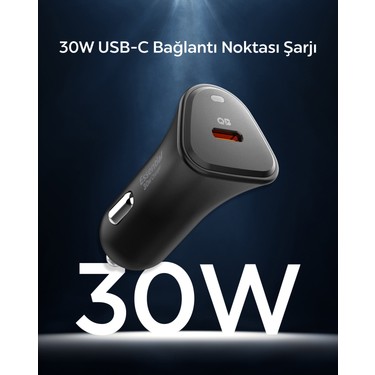Spigen 30W USB-C Araç içi Hızlı Şarj Aleti PPS Desteği Akım Fiyatı