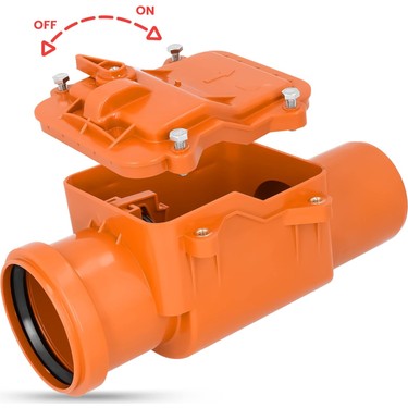 Ø125 mm Pvc Atık Su Gider Çekvalfi – Geri Akış ve Koku Fiyatı