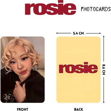 Blackpınk Rose '' Rosie '' Pob 2 Photocards Set Fiyatı