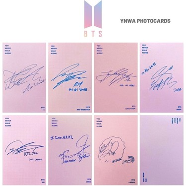 Bts '' You Never Walk Alone '' Imzalı Albüm Kart Seti Fiyatı