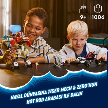 LEGO® DREAMZzz™ Cooper'ın Kaplan Robotu ve Zero'nun Hot Rod Fiyatı