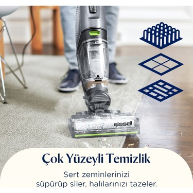 Bissell Crosswave Hydrosteam Pet Pro 1100 Watt Buharlı Dikey Fiyatı
