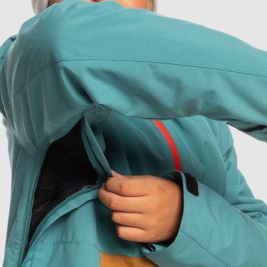 Quiksilver Steeze Youth Unisex Çocuk Mavi Snowboard Ceketi Fiyatı