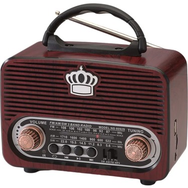Nns 8092 Nostalji Radyo Retro Wireless Bluetooth Hoparlör Fiyatı