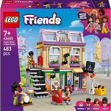 LEGO ® Friends Müzik Mağazası ve Daire 42653 - 7 Yaş ve Fiyatı