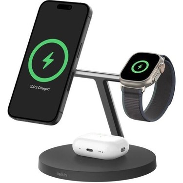 Belkin Boostcharge Pro Qi2 (15 W) 3'ü 1 Arada Kablosuz Şarj Fiyatı