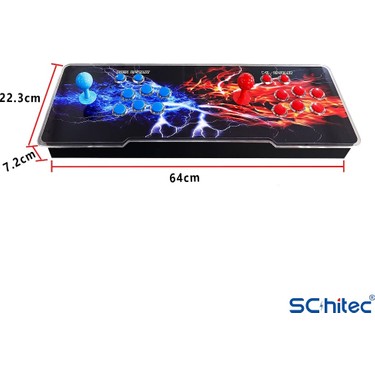Schitec 4khd 3D Gamebox Arcade 48 Emülatörlü Oyun Konsolu Fiyatı