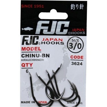 FJC 3624 Chınu Hırauchıhınerı No:2 Black Nıkel 15 P. Olta Fiyatı
