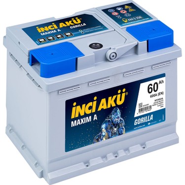 2025 Üretim Inci Akü 12V 60 Ah (Alçak) Otomobil ve Hafif Fiyatı