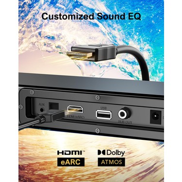 Ultimea Nova S50 Dolby Atmos 2.1 Kanal Soundbar Subwoofer Tv Fiyatı