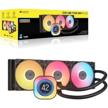 Corsaır Icue Lınk Tıtan 360 Rx LCD Aıo, 360MM Işlemci Sıvı Fiyatı