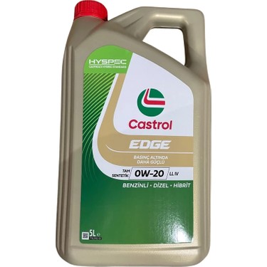 Castrol Edge Ll Iv 0W-20 5 Litre Motor Yağı ( Üretim Yılı: Fiyatı