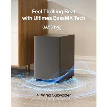 Ultimea Aura A40 7.1 Kanal Soundbar 4 Subwoofer Uygulama Fiyatı