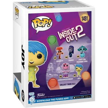 よ*ぴ様 インサイド・アウト2 Funko Pop インサイドヘッド2 Funko Pop! Disney Inside Out 2 Joy Figür 9,5 cm Vinil Fiyatı