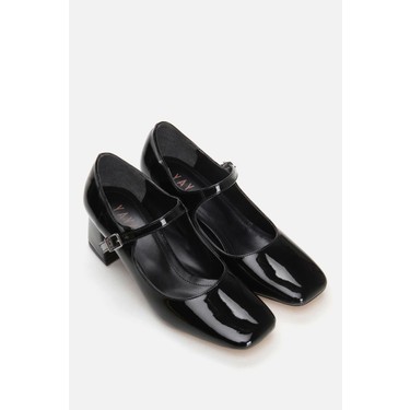 Yaya By Hotiç Mary Jane Siyah Kadın Kalın Topuklu Ayakkabı Fiyatı