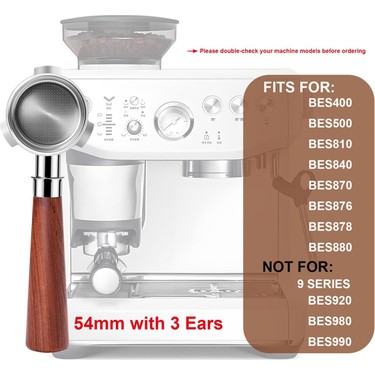 Breville/Sage 54mm用セット IMS付 Passing Dipsiz Portafilter, 3 Kulaklı Espresso Portafilter Fiyatı