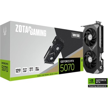 ZOTAC RTX5070 12GB 箱付き Zotac Geforce Rtx 5070 Twın Edge 12GB Gddr7 192BIT Dlss 4 Fiyatı