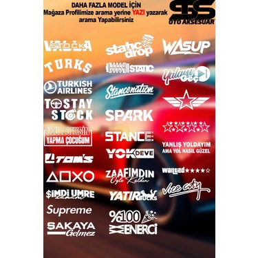 Kafana Sık Açılırsın 20X5,5 Jdm Yazı Araba-Motosiklet Cam Fiyatı