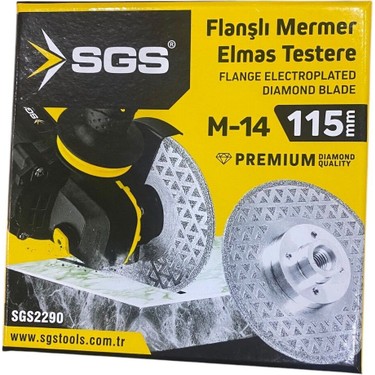 Sgs 2290 Flanşlı Elektrolize Mermer Elmas Testere 115MM Fiyatı