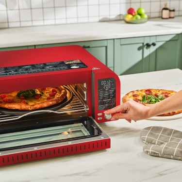 Karaca Vintage Craft Pizza Makinesi Ve Airfryer Red 2000 W Fiyatı