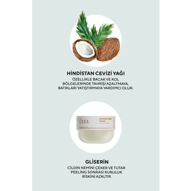 The Ceel Hindistan Cevizi Özlü Vücut Peelingi 275 gr Fiyatı