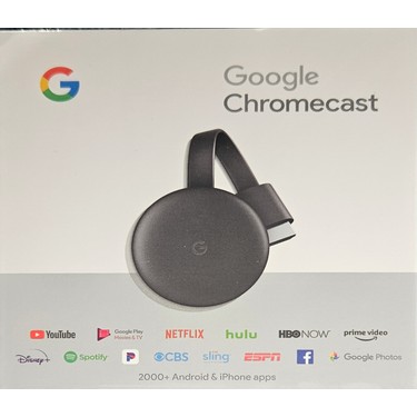 Google Chromecast 3 Medya Oynatıcı – Android, iOS, Mac, Fiyatı