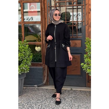 Nurcan Çetin Pantolonlu Takım 25403 Siyah Fiyatı