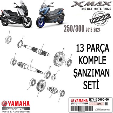 Xmax 250/300 2018-2024 Orijinal 13 Parça Komple Şanzıman Fiyatı