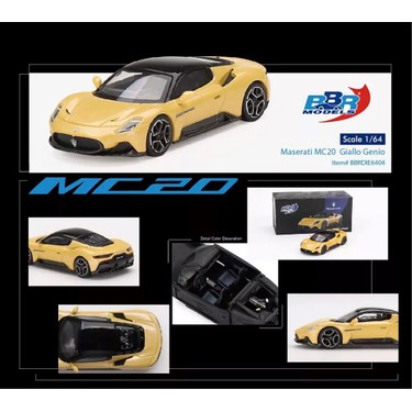 Bbr Models 1:64 Mesarati MC20 Giallo Genio BBRDIE6404 Fiyatı