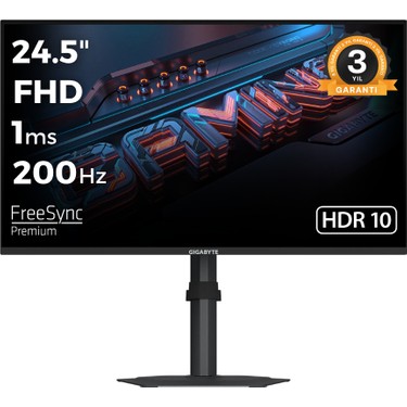 Gigabyte G25F2 24.5 inç FHD 1920x1080 200 Hz 1ms IPS Gaming Fiyatı