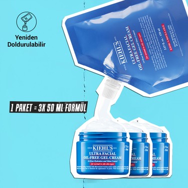 フェイスジェル・ゲル YOU Kiehl's Ultra Facial Oil-Free Yağlı Ciltler Için 24 Saat Fiyatı