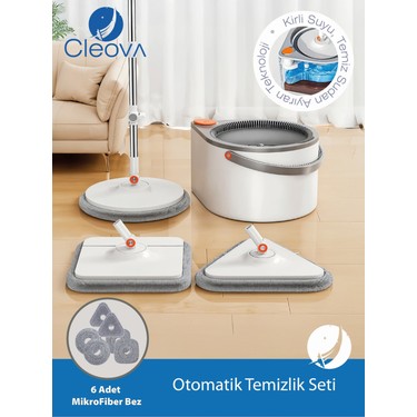 Cleova Yeni Tasarım Otomatik 360° Döner Mop ve Temizlik Fiyatı