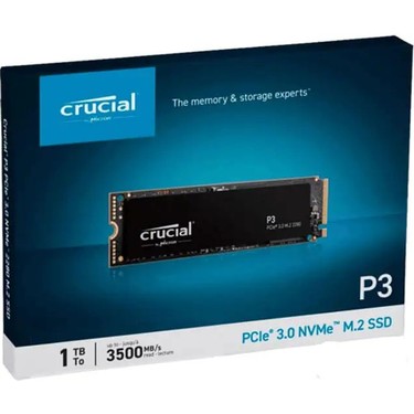 Crucial 1TB P3 M.2 NVMe PCIe CT1000P3SSD8 3500 - 3000MB-s 5 Fiyatı