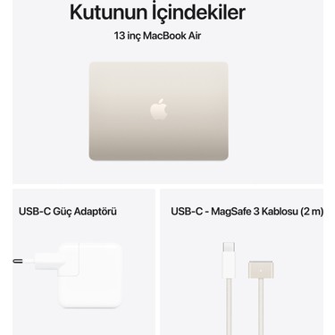 Apple MacBook Air M4 24GB 512GB SSD macOS 13 Taşınabilir Fiyatı