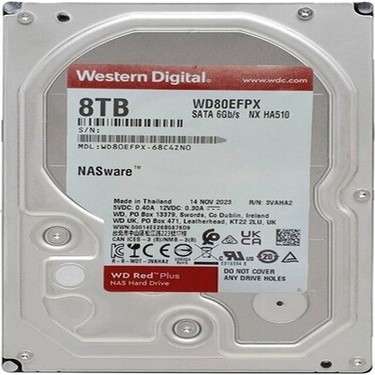Wd Red Plus WD80EFPX 8 Tb 3.5'' 128 MB Sata 5640 Rpm Sata 3 Fiyatı