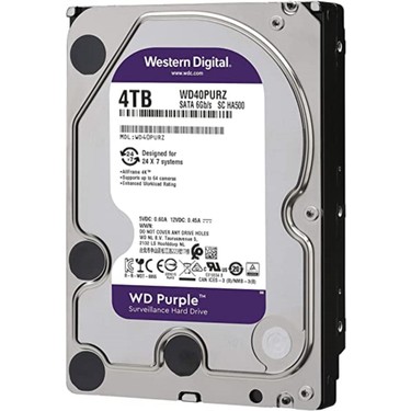 Wd Purple 4 TB 3.5 İnç Gözetim Diski Yüksek Okuma/Yazma Hızı Fiyatı