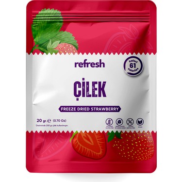 Refresh Chips Freeze Dried Çilek - Dondurularak Kurutulmuş Fiyatı