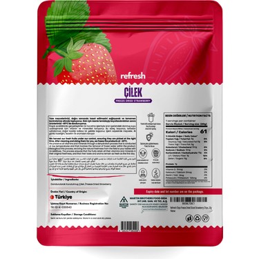 Refresh Chips Freeze Dried Çilek - Dondurularak Kurutulmuş Fiyatı