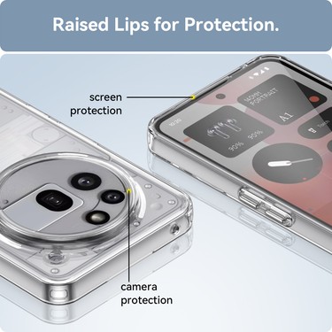 Seniee Nothing Phone 3A Pro Kılıf, Şeffaf Tasarımlı Darbeye Fiyatı