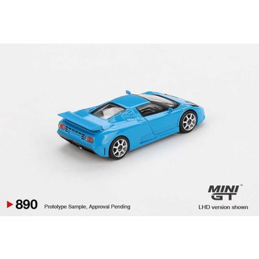 Miniature Bugatti EB110 Super Sport 1:64 - Mini GT - Modèle Bleu Giallo - Édition Limitée - Neuf