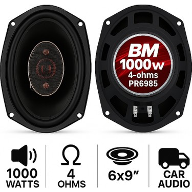 Bm Boschmann PR6985 1000W Oval Hoparlör Tweeter 3yol Fiyatı