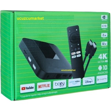 Android 10 Tv Box ( 2GB/32GB Tv Box ( Inat Tv Yüklenerek Fiyatı