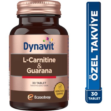 Dynavit L-Carnitine & Guarana 30 Tablet - Ya Yakm&Spor Fiyat Dynavit L-Carnitine & Guarana 30 Tablet - Ya Yakm&Spor Fiyat