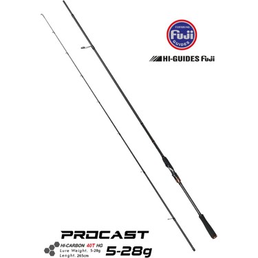 Fujin Procast 265CM 5-28 gr Spin Kamışı Fiyatı - Taksit Seçenekleri