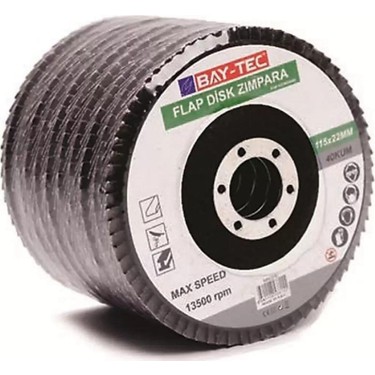 Bay-Tec Flap Disk Zımpara 115 x 22MM 120 Kum Fiyatı