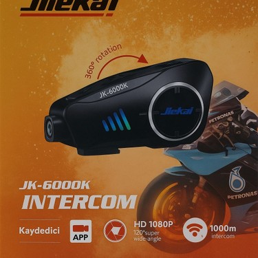 Jiekai Motosiklet Kameralı Intercom Ikili Eşleşme ( Hafıza Fiyatı